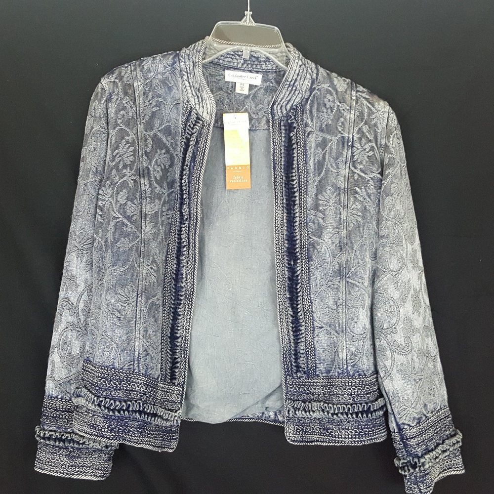 Ladies Coldwater Creek Blue Jacket NWT